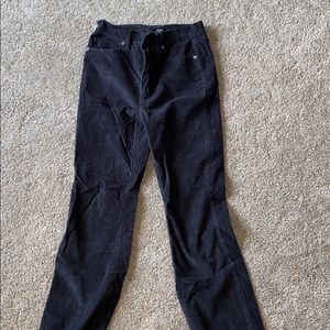 Kick flare corduroy pants